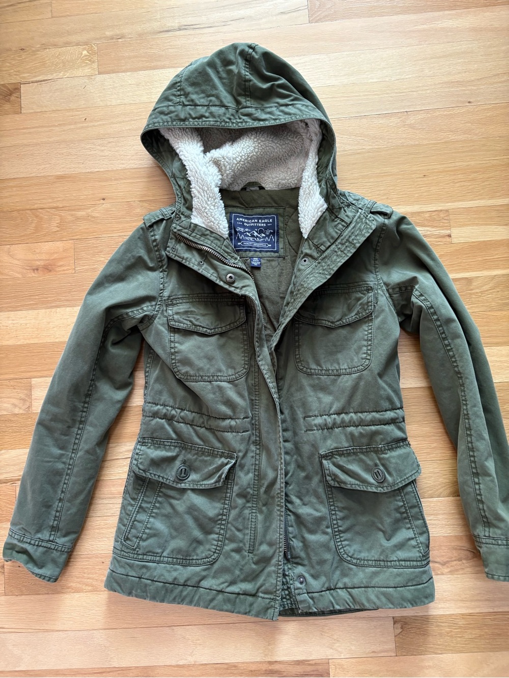 American Eagle Outfitters Olive Green Utility Jacket